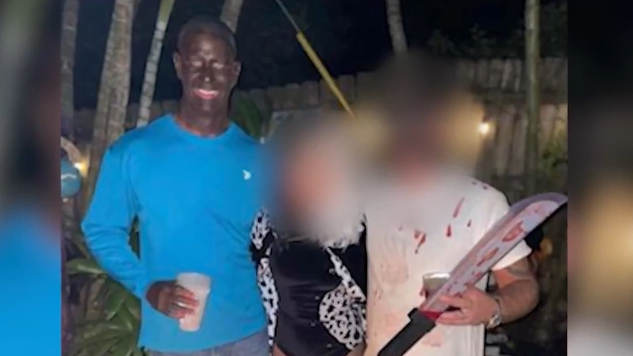 A Brevard County, FL, firefighter wearing blackface during a Halloween party in a photo that surfaced on social media.