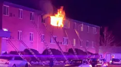 Colorado Springs firefighters operate at a fatal apartment fire, one of two apartment fires within 24 hours.