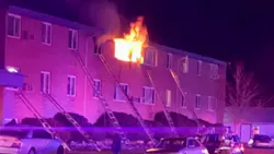 Colorado Springs firefighters operate at a fatal apartment fire, one of two apartment fires within 24 hours.