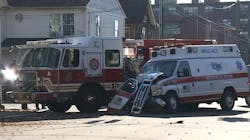 Hartford firefighters and AMR ambulance attendants involved in an accident were hospitalized. Hartford firefighters and AMR ambulance attendants involved in an accident were hospitalized.