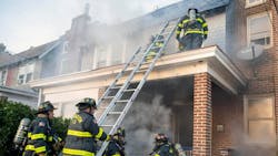 Firefighters working to control a basement fire in Wilmington Firefighters working to control a basement fire in Wilmington