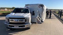 Seven people were injured in the crash involving the Cleburne ambulance on Chisholm Trail Parkway. Seven people were injured in the crash involving the Cleburne ambulance on Chisholm Trail Parkway.