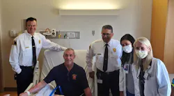 Dallas firefighter Ronald Hall being discharged from Zale Lipshy Pavilion rehabilitation center on Tuesday, Nov. 9, 2021.