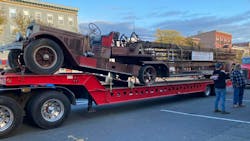 A 1930s-era American LaFrance ladder truck upon its return to Middletown, CT, on Friday, Oct. 29, 2021. A 1930s-era American LaFrance ladder truck upon its return to Middletown, CT, on Friday, Oct. 29, 2021.