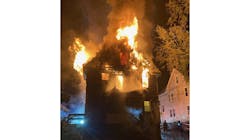 Fire engulfs a two-family home in Springfield, MA, on Thursday, Nov. 4, 2021. Fire engulfs a two-family home in Springfield, MA, on Thursday, Nov. 4, 2021.