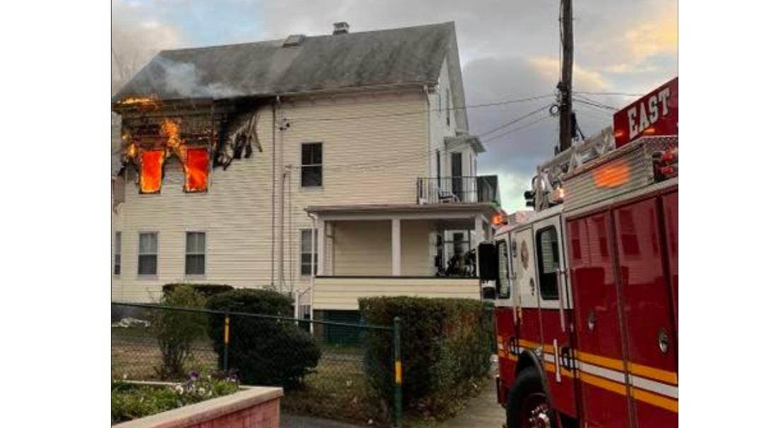 East Providence firefighters arrived to a fire on the second floor of the three-story building on Nov. 26.