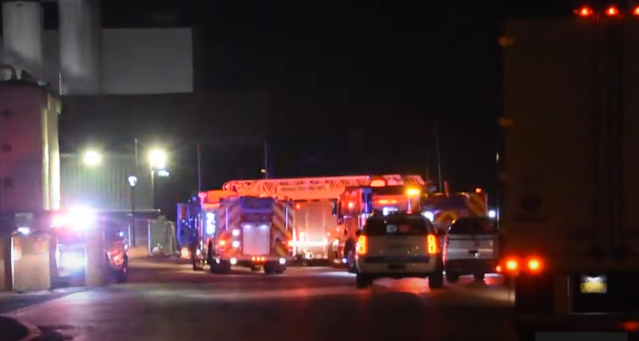 Firefighters removed a man who was trapped in an industrial roller on Nov. 20, 2021.
