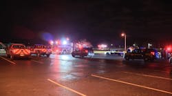 Firefighters treated and transported two gunshot victims that arrived at their fire scene on Nov. 28, 2021. Firefighters treated and transported two gunshot victims that arrived at their fire scene on Nov. 28, 2021.