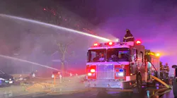 Firefighters work to control fire involving 3 homes in Thornton on Nov. 19, 2021