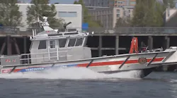 Vancouver WA Fire Boat 1 rescues woman from the Columbia River