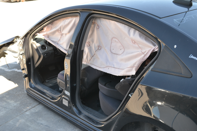 The driver’s side of a 2016 Chevrolet Cruze had multiple layers of ultra-high-strength steels (UHSS) in the roof rail, B-pillars and rocker. These components yield a crashworthy vehicle—and present some difficult cutting challenges for rescue personnel at an extrication scene.