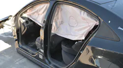 The driver’s side of a 2016 Chevrolet Cruze had multiple layers of ultra-high-strength steels (UHSS) in the roof rail, B-pillars and rocker. These components yield a crashworthy vehicle—and present some difficult cutting challenges for rescue personnel at an extrication scene.