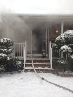 Although smoke showing at the door can help to identify some combustion characteristics, these clues must be evaluated in conjunction with the environment (weather) that surrounds them.