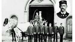Engine 7 at 212 Dauphine Street in 1895.