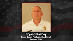 Boone County Assistant Fire Chief Bryant Gladney. Boone County Assistant Fire Chief Bryant Gladney.