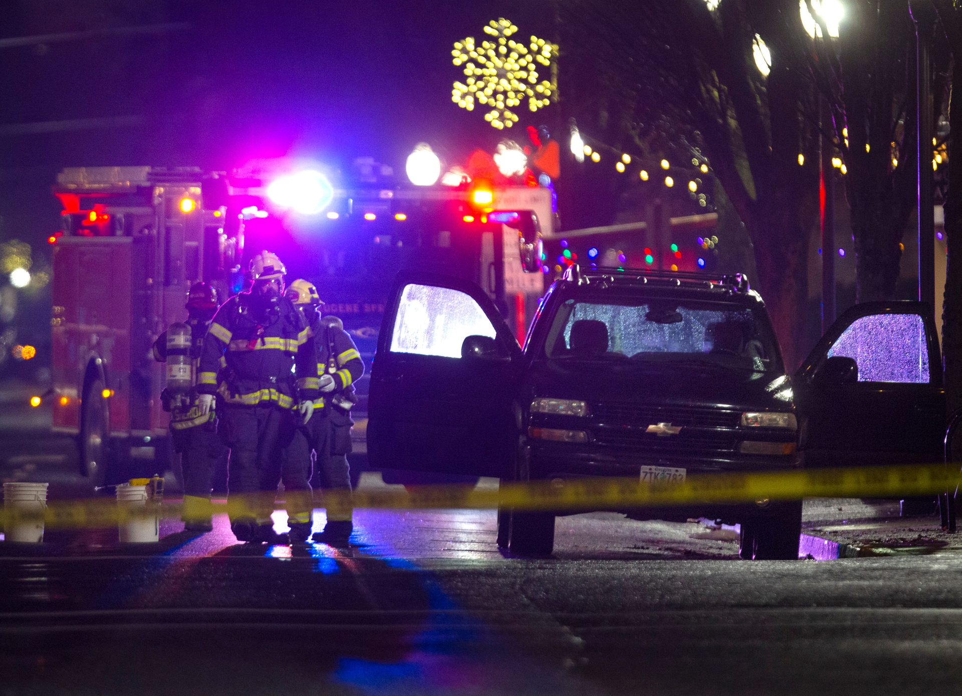 Eugene Springfield responded to the incident and treated it as a hazardous material scene.