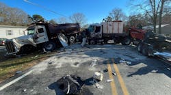 Firefighters needed to extricate one person from an accident involving three commercial vehicles in Millsboro on Dec. 13.