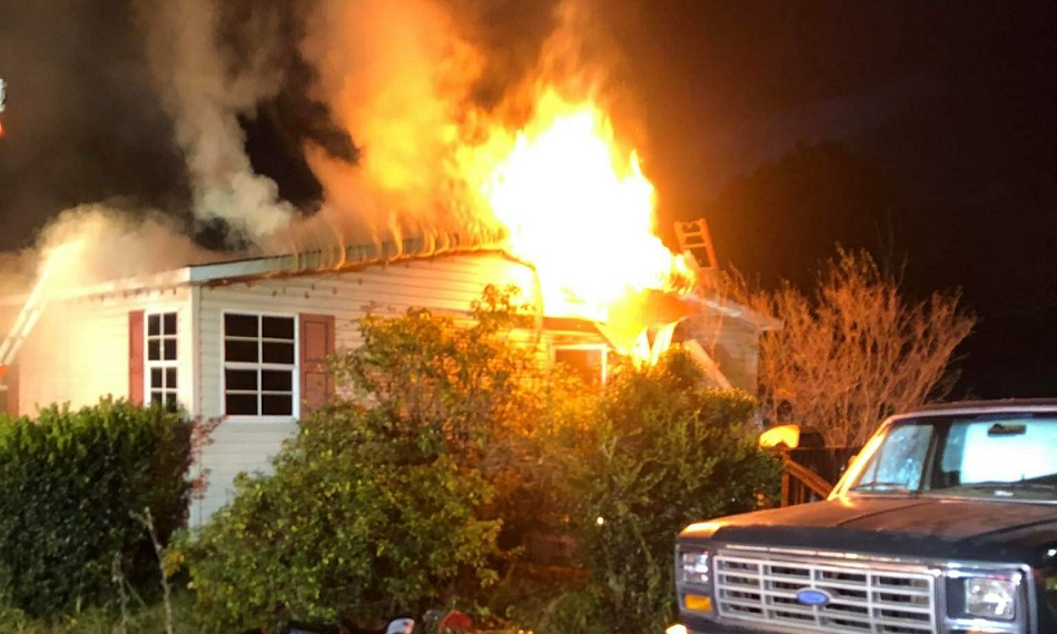 Firefighters were called to a house fire in Moneta on Saturday.
