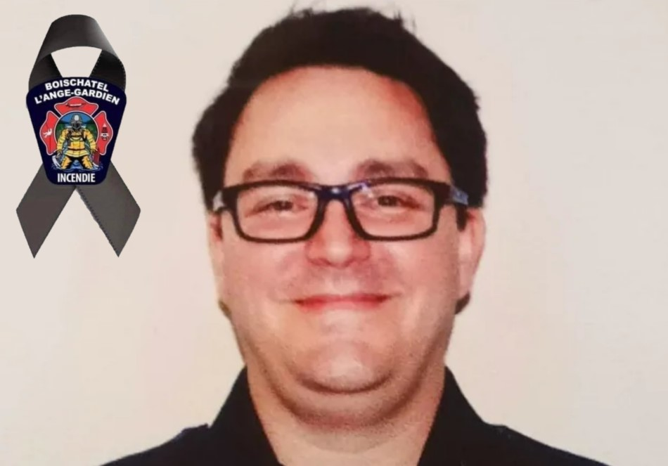 Firefighter Martin Tremblay of the Boischatel / L&rsquo;Ange-Gardien Fire Safety Service died in the line-of-duty on Dec. 18.
