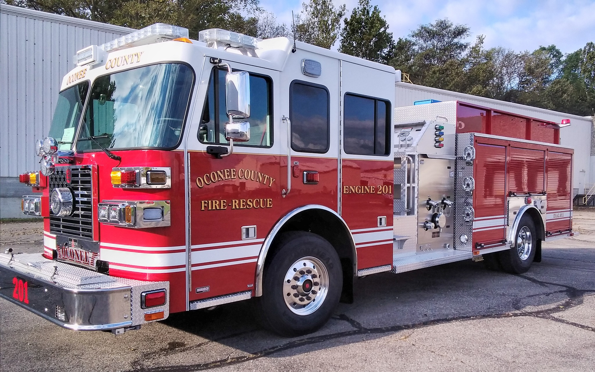 Delivery Oconee County, GA, Pumper/Tanker Firehouse