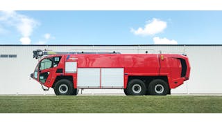 Isle of Man Airport received three new Oshkosh Striker 6x6 ARFF vehicles in early December 2021.