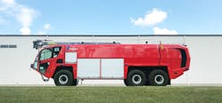 Isle of Man Airport received three new Oshkosh Striker 6x6 ARFF vehicles in early December 2021. Isle of Man Airport received three new Oshkosh Striker 6x6 ARFF vehicles in early December 2021.