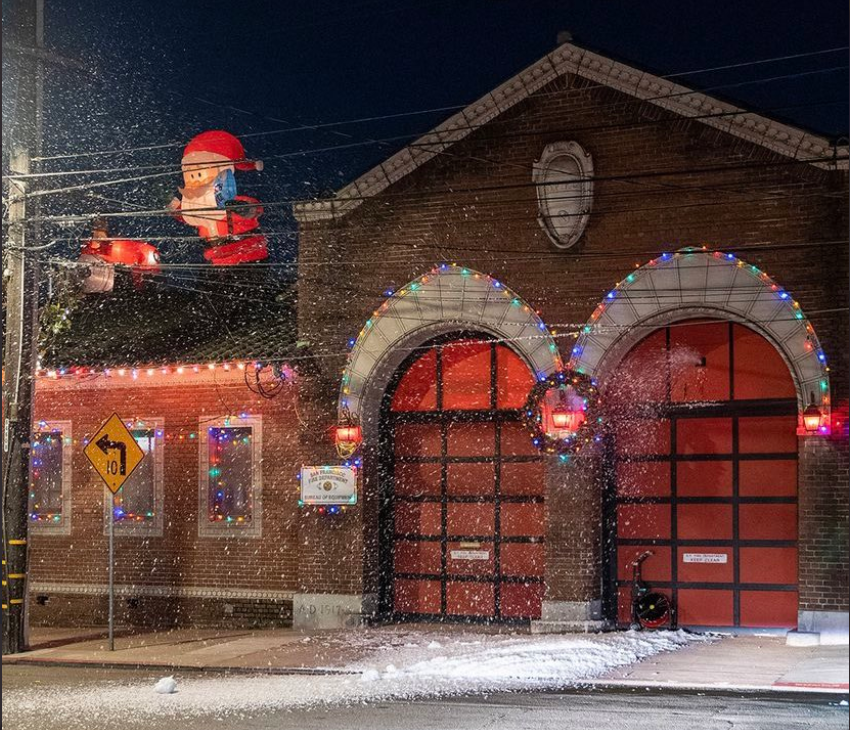 San Francisco Fire Department's Bureau of Equipment facility won the firehouse decoration contest.