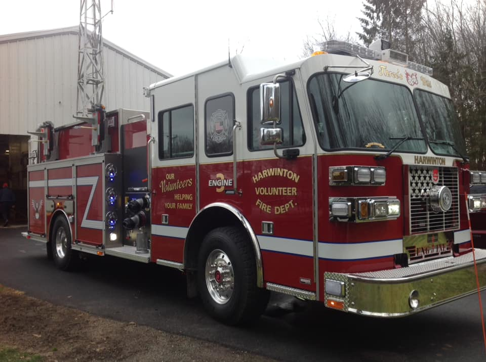 Harwinton Volunteer Fire Department's new Sutphen custom heavy-duty pumper.