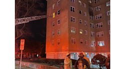 Boston firefighters rescued a 90 year old resident during a fire in a high-rise. Boston firefighters rescued a 90 year old resident during a fire in a high-rise.