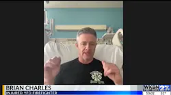 Youngstown firefighter Brian Charles talks about his injuries.