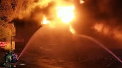 Dallas firefighters said heavy winds spread an apartment building fire to adjacent homes. Dallas firefighters said heavy winds spread an apartment building fire to adjacent homes.