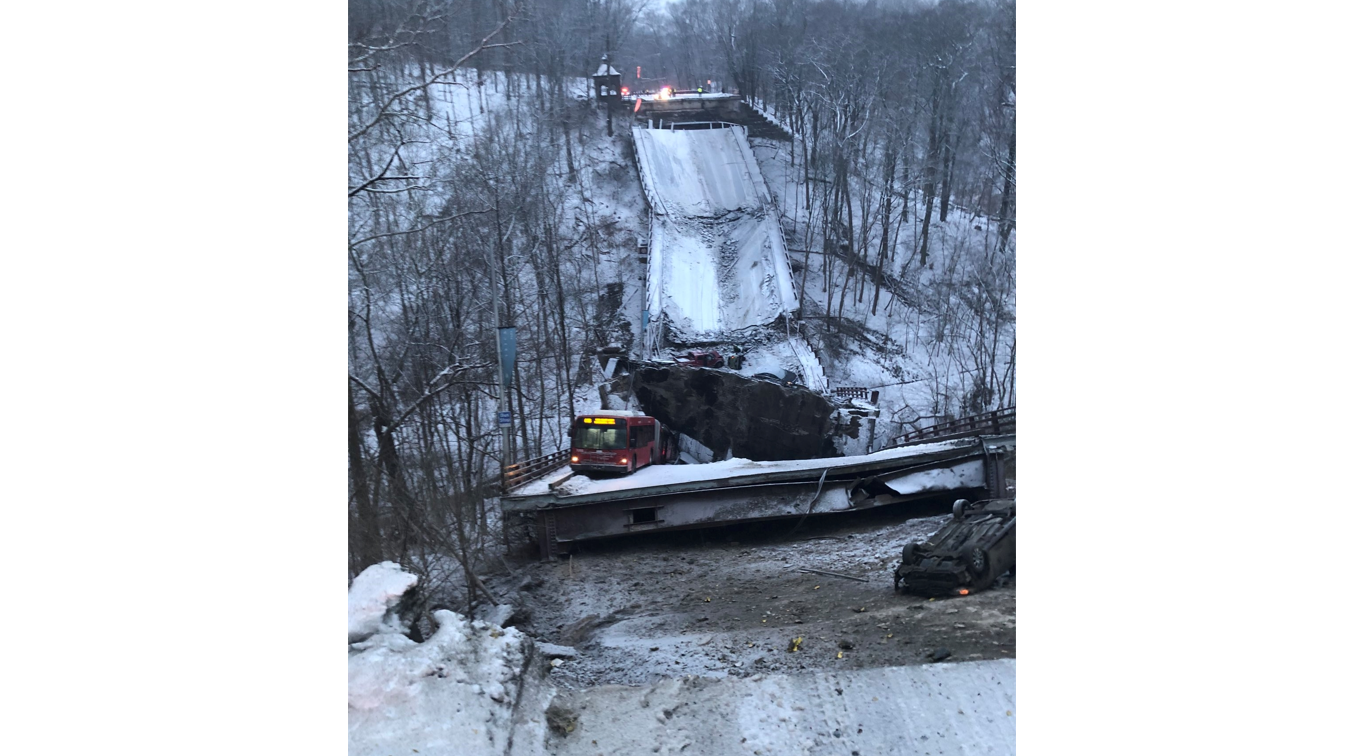 The Fern Hollow Bridge in Pittsburgh collapsed Friday morning leaving several people injured.