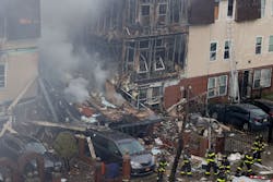 Four residents and three police officers were injured Tuesday when a Bronx home exploded, sparking a massive fire and a building collapse, FDNY officials said. Four residents and three police officers were injured Tuesday when a Bronx home exploded, sparking a massive fire and a building collapse, FDNY officials said.