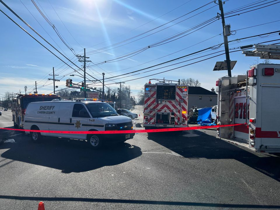 Authorities were investigating a fatal crash involving a fire department vehicle in Camden County.