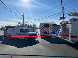 Authorities were investigating a fatal crash involving a fire department vehicle in Camden County.