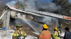 Boylston firefighters and mutual aid companies battled a three-alarm fire in a vacant multiple-unit dwelling on Sunday.