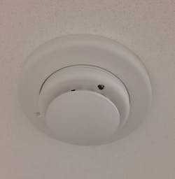 Figure 3. Smoke detectors are provided to recognize a fire and initiate discharge.