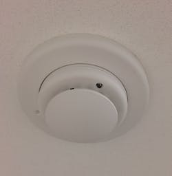 Figure 3. Smoke detectors are provided to recognize a fire and initiate discharge. Figure 3. Smoke detectors are provided to recognize a fire and initiate discharge.