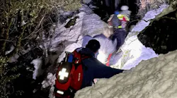 Firefighters hiked over 2 hours in total, to rescue 4 stranded hikers in averse winter conditions.