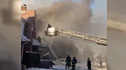Detroit firefighters rescued 1 adult and 3 children at a single family dwelling fire Monday afternoon.