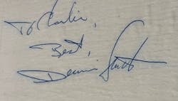 Dennis Smith Autograph Charles Werner