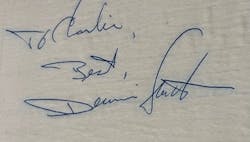 Dennis Smith Autograph Charles Werner Dennis Smith Autograph Charles Werner