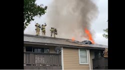 San Bernardino County firefighters fought a two2-alarm apartment fire in the City of Upton that damaged eight units. San Bernardino County firefighters fought a two2-alarm apartment fire in the City of Upton that damaged eight units.