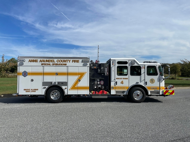 Anne Arundel County Fire Department has taken delivery of a custom-built E-One Rescue Pumper.