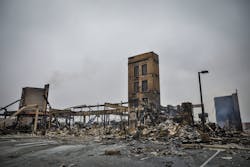 The remains of the Element Boulder Superior Hotel after the Marshall Fire on Friday in Louisville, CO. The remains of the Element Boulder Superior Hotel after the Marshall Fire on Friday in Louisville, CO.
