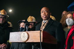 New York City Mayor Eric Adams addresses the media in the aftermath of the deadly Bronx fire. New York City Mayor Eric Adams addresses the media in the aftermath of the deadly Bronx fire.