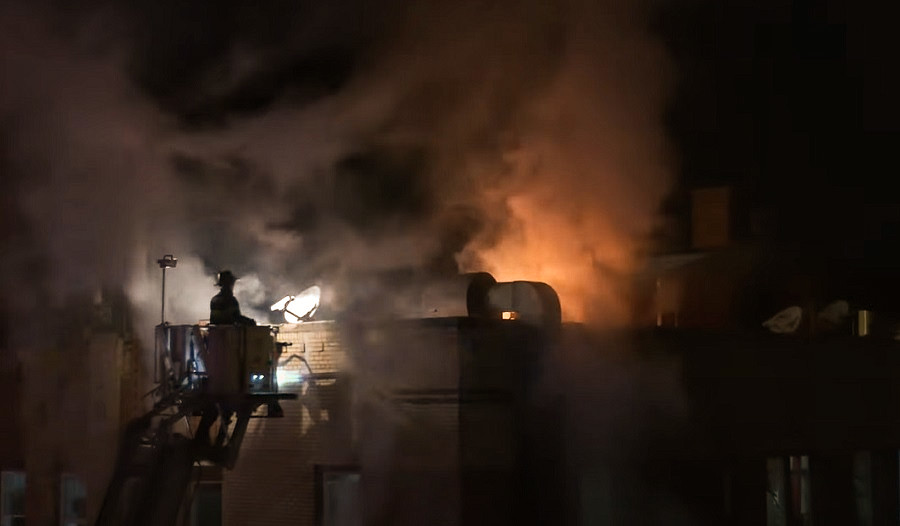 FDNY crews battled a slow moving fire that traveled through all floors of a Bronx building.