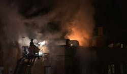 FDNY crews battled a slow moving fire that traveled through all floors of a Bronx building. FDNY crews battled a slow moving fire that traveled through all floors of a Bronx building.