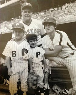 &apos;As a 10-year-old, I remember being at Veterans Stadium to watch the Phillies play,&apos; James P. Smith Jr. recalls. &apos;I remember seeing two kids about my age in full Phillies uniforms on the field. It was Bob Boone&rsquo;s sons (Bret and Aaron). I always was envious of them being able to hang out in the locker room. In some ways, I feel like Bret and Aaron Boone. As they did, I followed in my father&rsquo;s profession. I did my best to absorb his lessons and to listen every chance that I could.&apos;