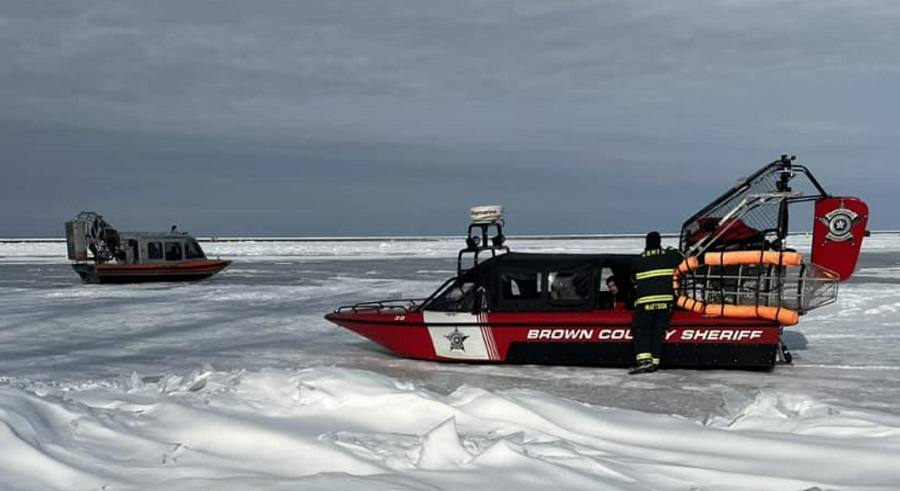 Multiple public safety agencies worked to rescue dozens stranded on an ice float in Green Bay.